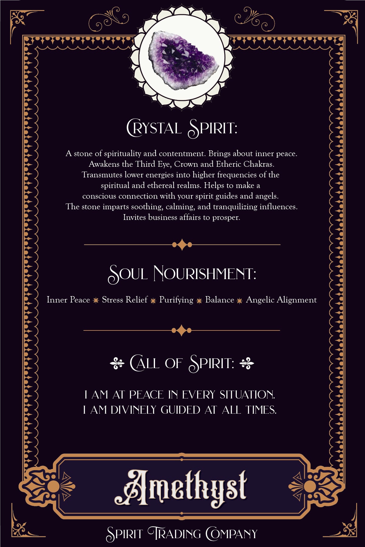 Amethyst Facial Massage Roller + Rainbow Fluorite Necklace