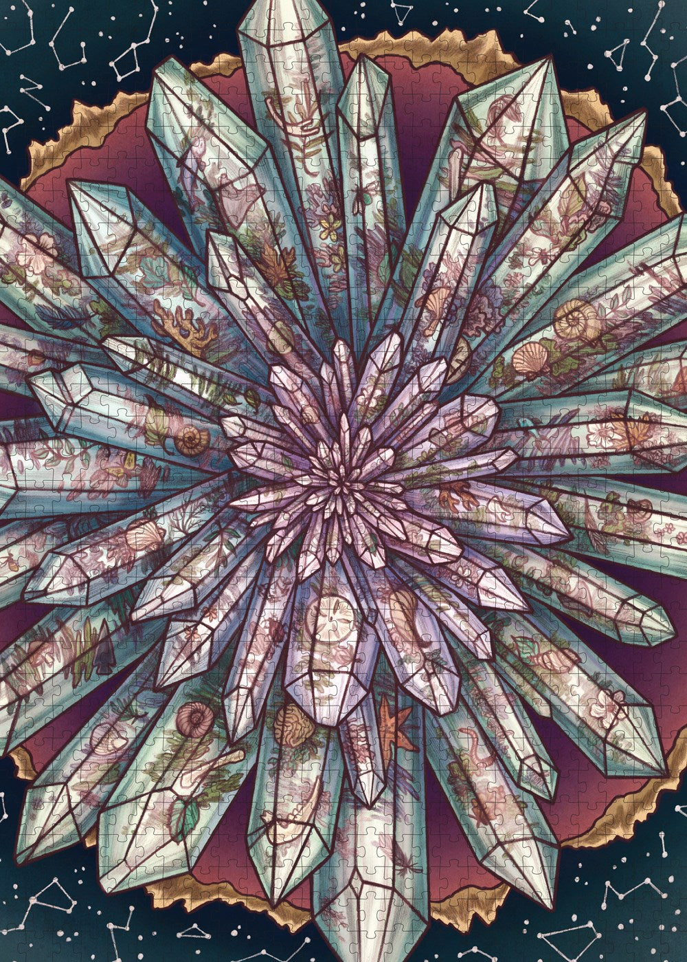 The Illustrated Crystallary - Garden Quartz Puzzle