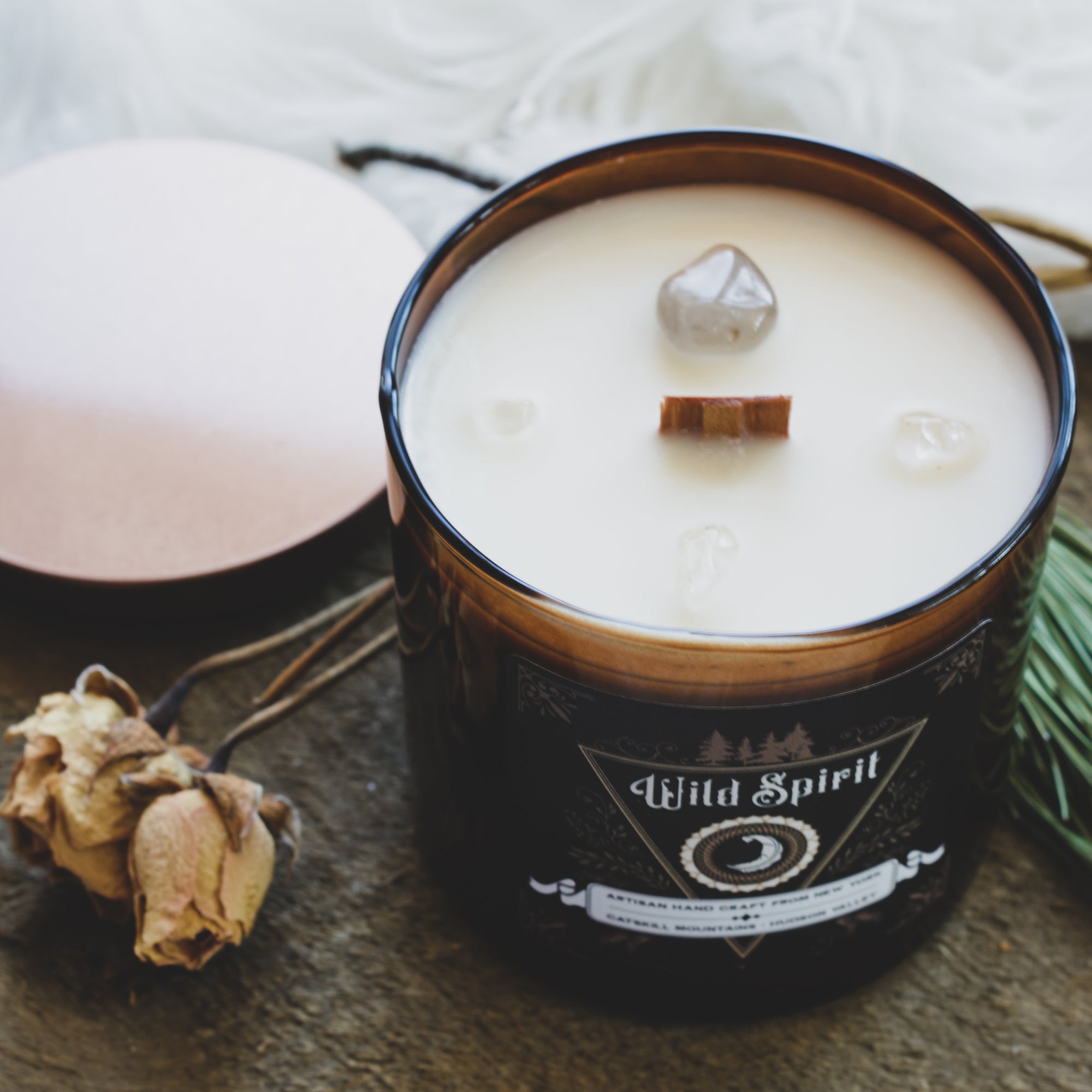 Wild Spirit Collection - Tonka + Oud with Smoky Quartz