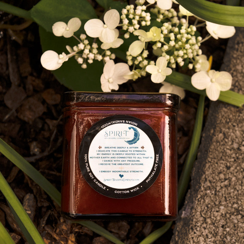 Strength Candle Back